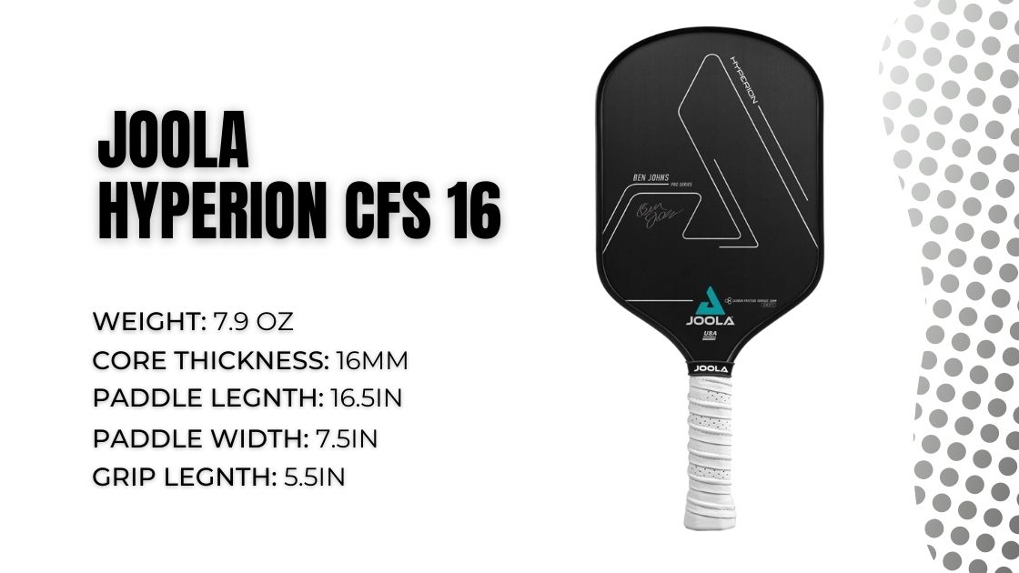 JOOLA Hyperion CFS 16 Swift Pickleball Paddle