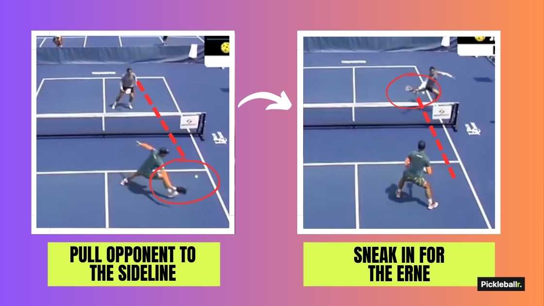 When to hit the erne shot in pickleball